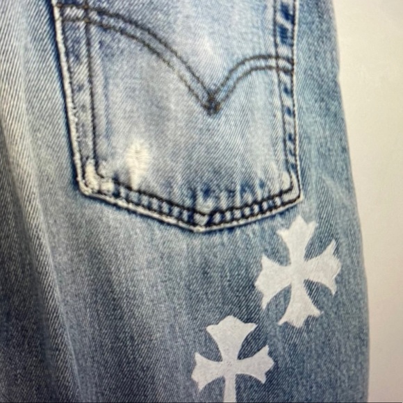 Customized Vintage levis chrome hearts inspired - Picture 4 of 4